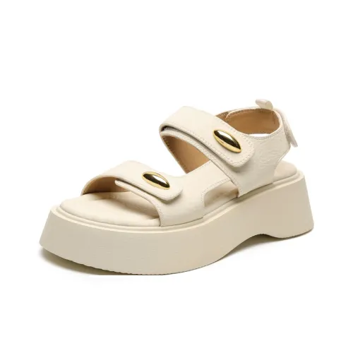 DAPHNE Beach sandals Tempo Women's Ecru/Blue