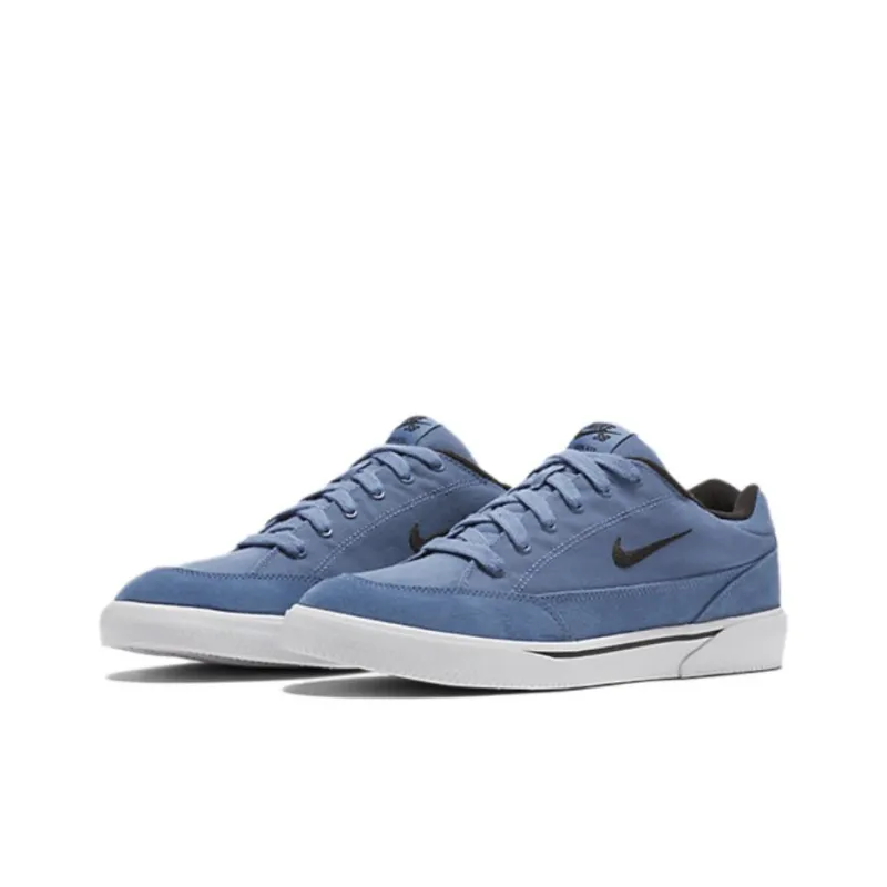 Nike SB ZOOM Anti Slip Wear Resistant Low Top Skateboard Shoes Unisex Blue Black-2