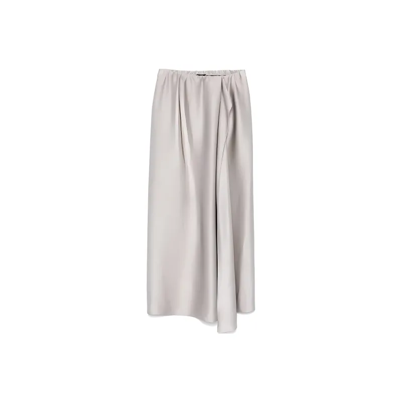GIORGIO ARMANI Long Skirt In Double Silk Satin-0