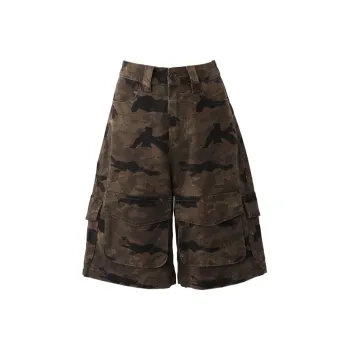 ZAVK Denim Shorts Women's [Camouflage Brown]