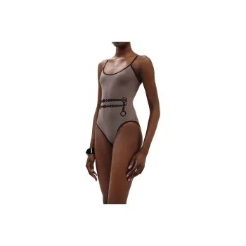 HERMES One piece Swimsuit Women's Gray