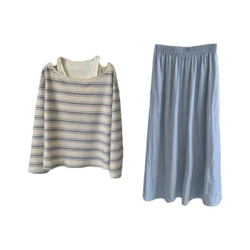 GLEE DIARY Two Piece Skirt Sets Women's