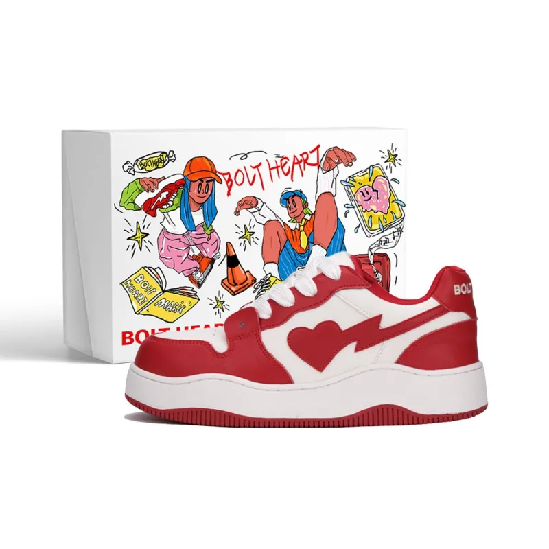BOLTHEAR x AND U Anti Slip And Wear Resistant Height Increasing Low Top Skateboard Shoes Unisex-12