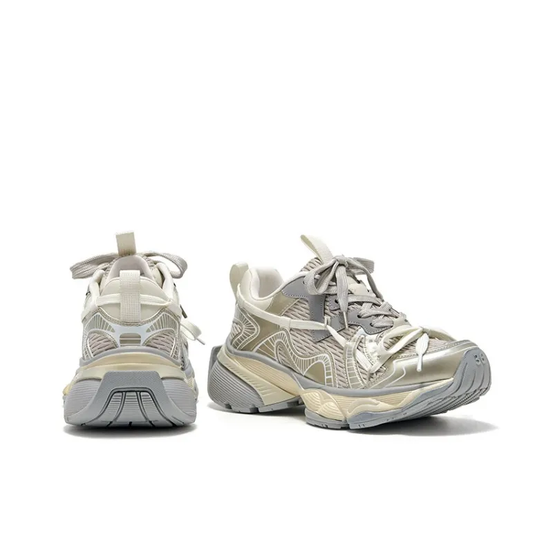 Beau Today Shock Absorbers With Slip Resistant And Abrasion Resistant Properties Low Top Chunky Sneakers Women's-19