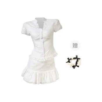TURN UP Skirt Set Women's White