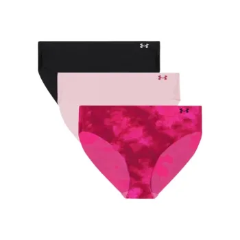 Under Armour PureStretch Bikini Women's 3 Pack 3 Pack Dark Pink, Light Pink, Black