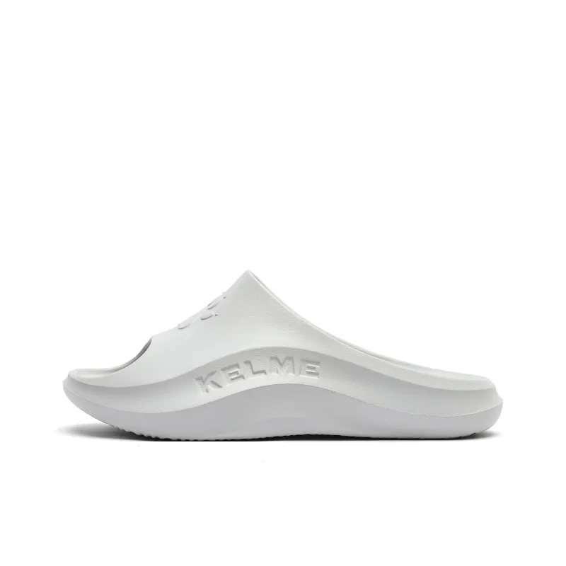KELME Slip Resistant Abrasion Resistant Slide Slippers Unisex Light Gray-0