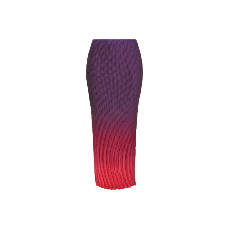 ISSEY MIYAKE Nuance Pleats Midi Skirt-0
