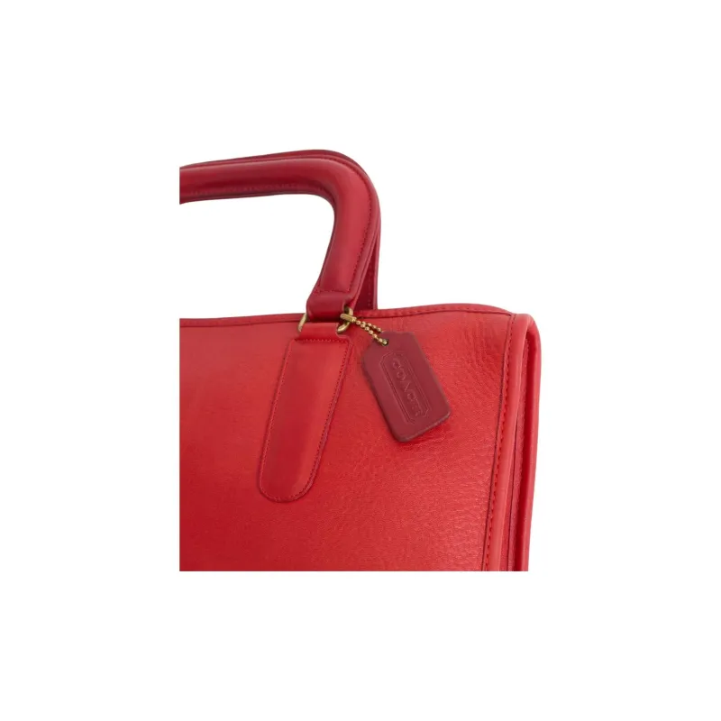 COACH Vintage Clutch Handbag Tubas Women's Red-3