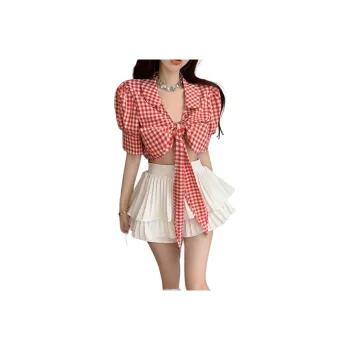 Mu Xiao Xin Two Piece Skirt Sets Women's