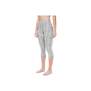 Lululemon Wunder Under Athletic Trousers Women's 21' Arrow Pattern Jacquard Green Gray