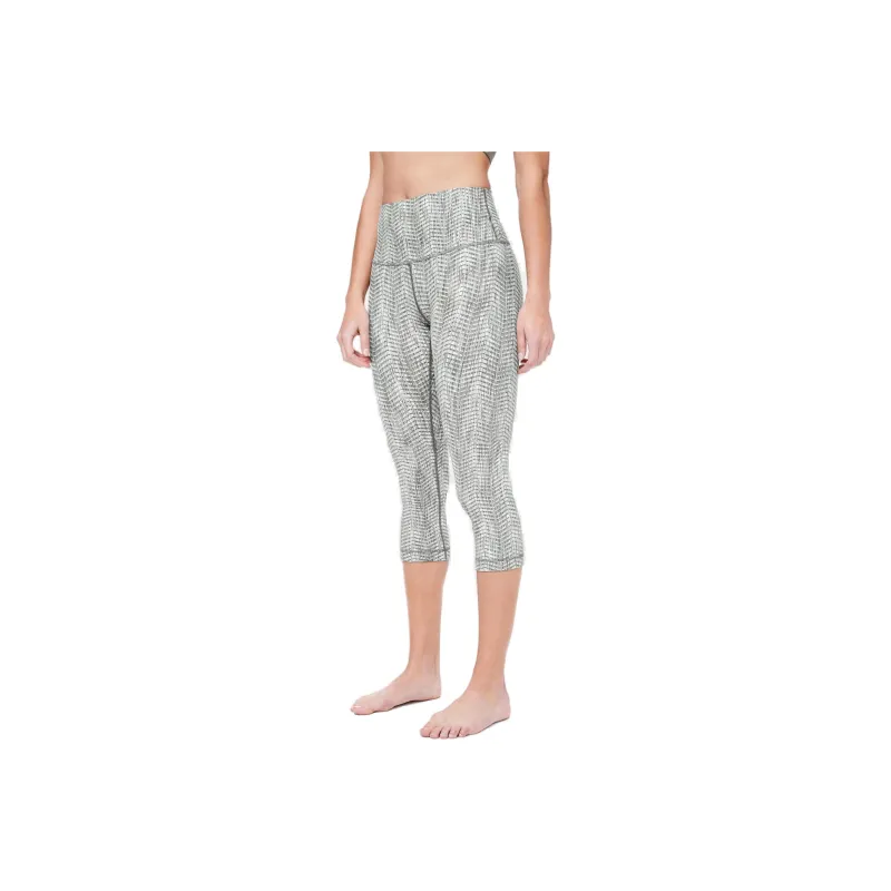Lululemon Wunder Under Athletic Trousers Women's 21' Arrow Pattern Jacquard Green Gray-0