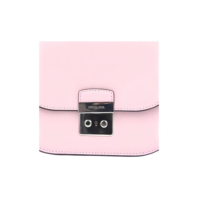 MICHAEL KORS Sloan Leather Piglet Bag, Shoulder Bag, Crossbody Bag Small Size Women's Pink-4