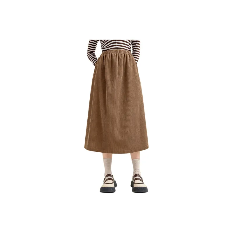FAWENXIANGZI Casual Long Skirt Women's-10