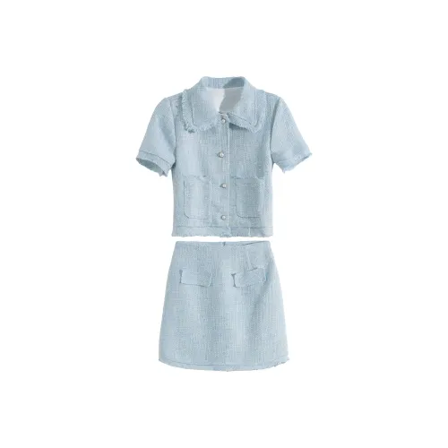 PLANE DRIFT Two Piece Skirt Sets Women's