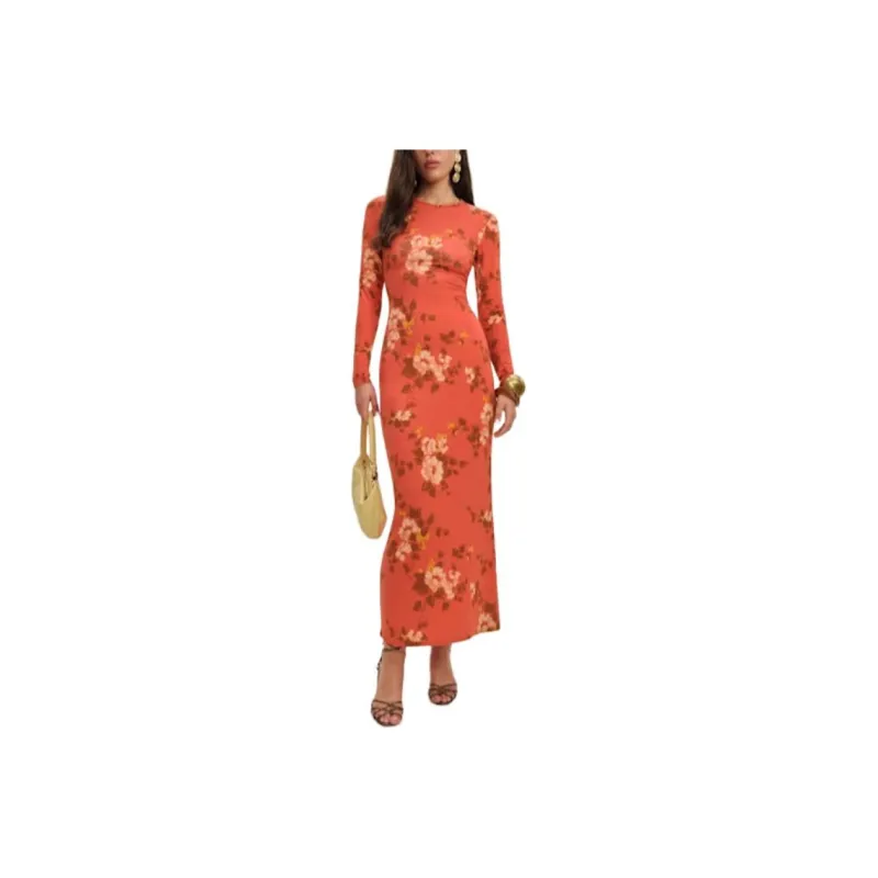 REFORMATION Tommie Knit Dress Long Sleeved Dress Women's-0