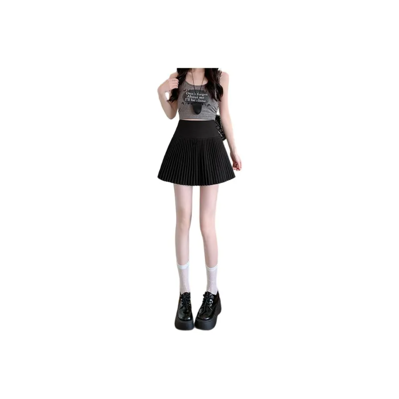 Si Bei'er Casual Short Skirts Women's Black-0