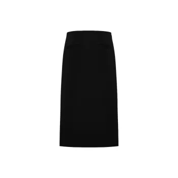MO&CO GAUCHERE Collaboration Casual Long Skirts Women's Black