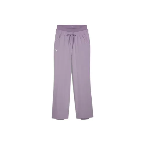 PUMA Modest Activewear Wide Leg Training Pants Women's Athletic Trousers Women's Purple