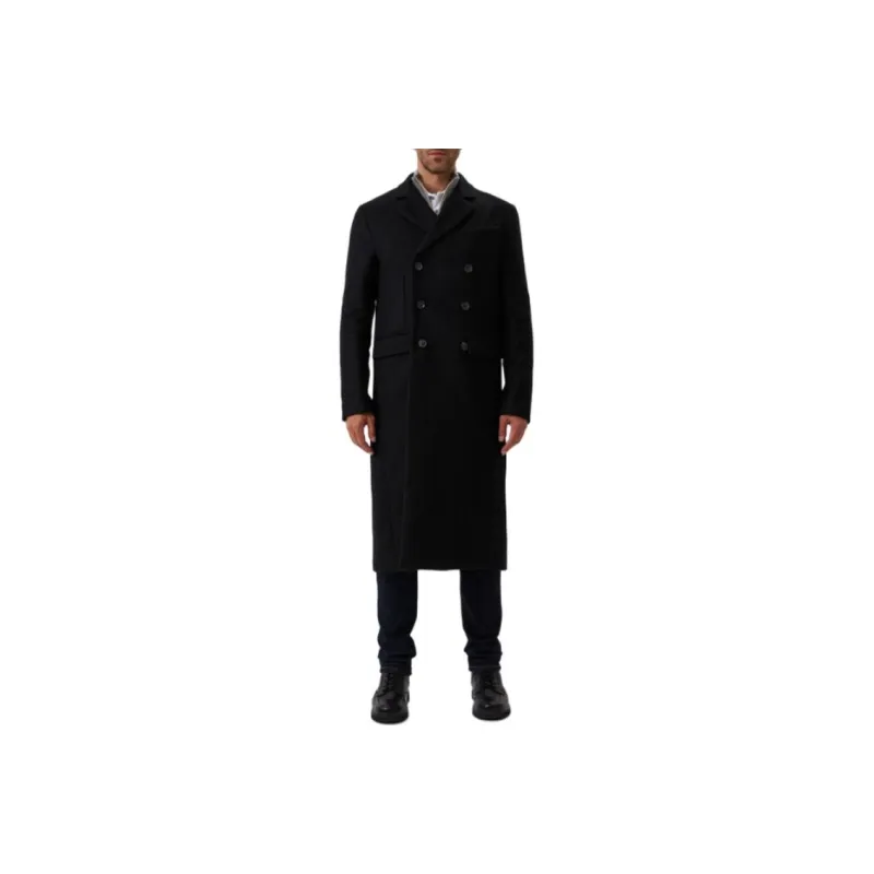 TRUSSARDI Coats Men Black-0