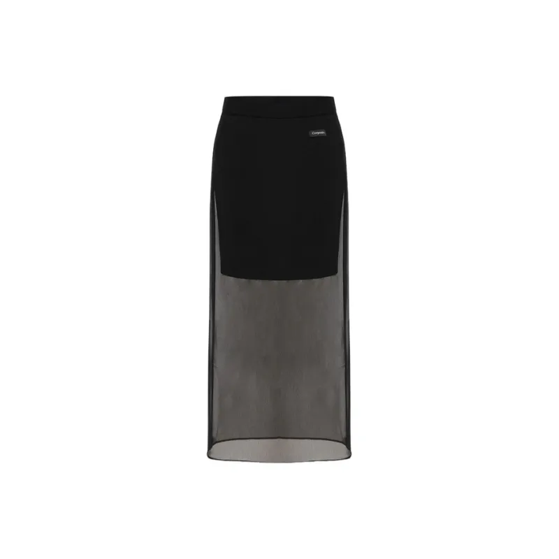 MOCO Casual Long Skirts Women's Black-0