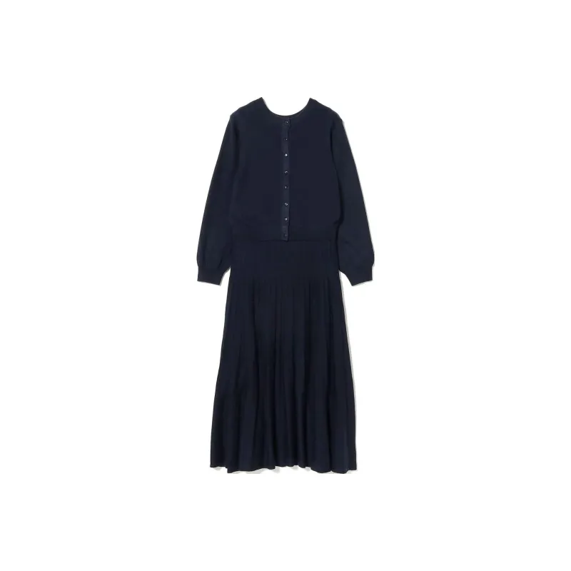 Beams Skirt Set Women's Marine Blue-0