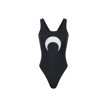 Marine Serre One piece Swimsuit Women's Black