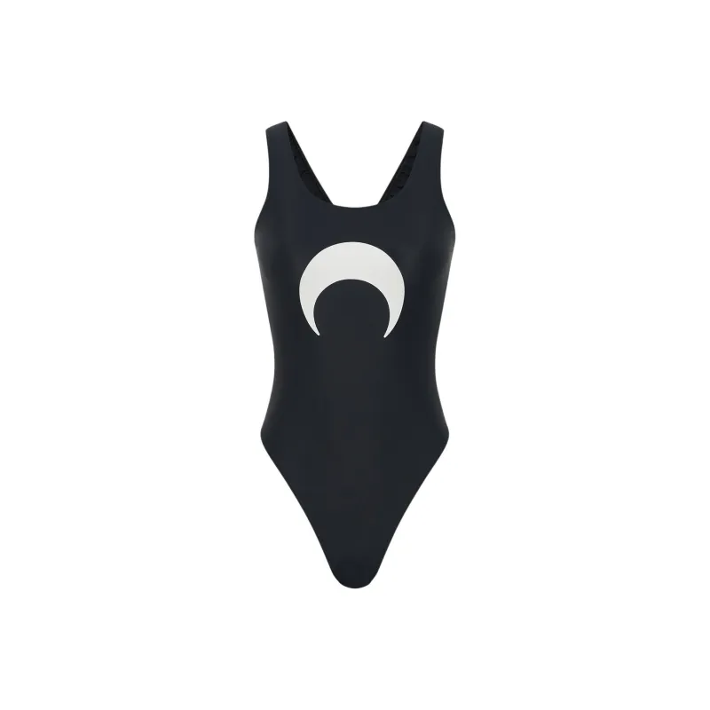 Marine Serre One piece Swimsuit Women's Black-0