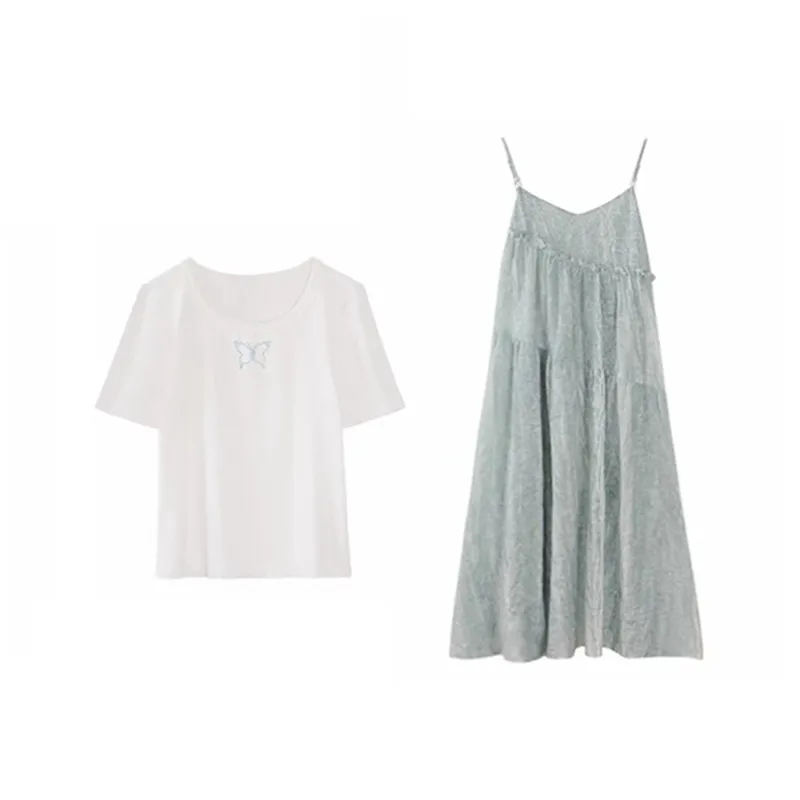 Alxnan Two Piece Skirt Sets Women's-0
