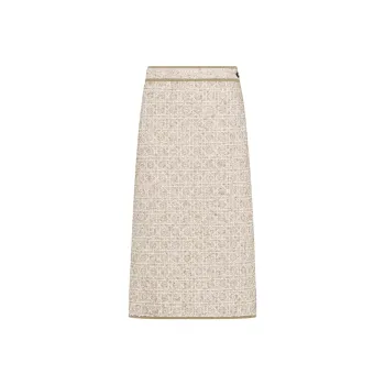 DIOR Casual Long Skirt Women's Beige