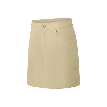 QIAODAN Casual Short Skirts Women's Honey Yellow Khaki