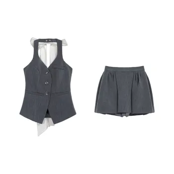 ONNFB Two Piece Skirt Sets Women's Gray
