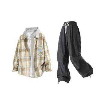 LIVINGTOWN Shirt Matching Set Unisex