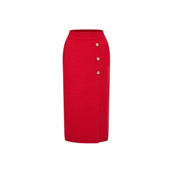 RARE CNY New Year's Collection Casual Long Skirts Women's Red