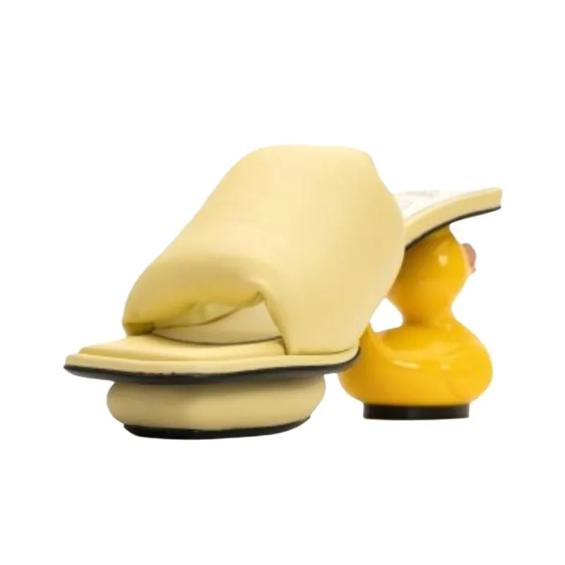 Maison MIHARA YASUHIRO 90mm Duck Heel Mules Women's-1