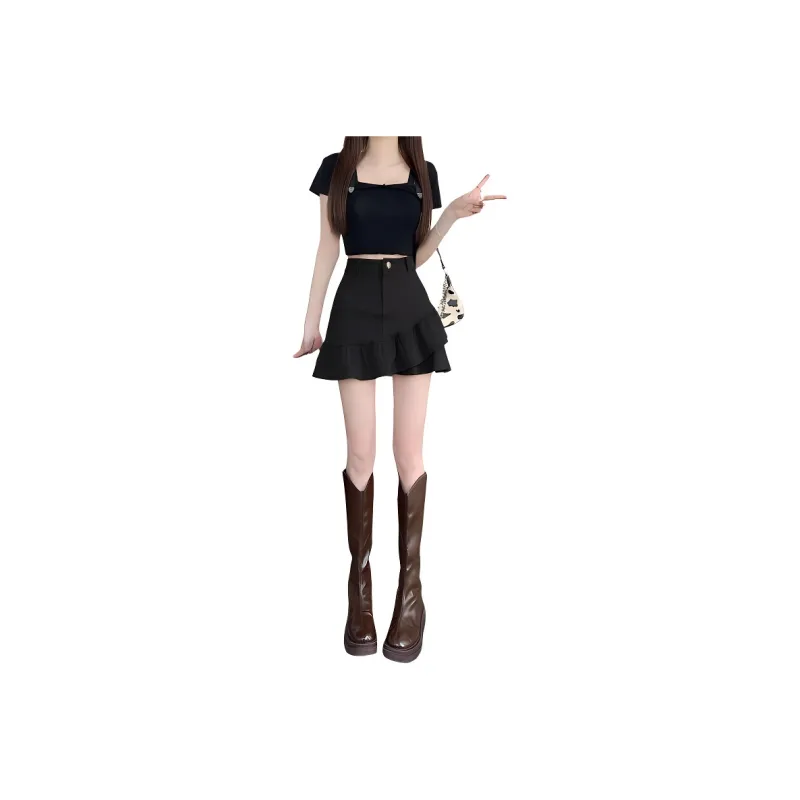 XIANSINIAO Casual Short Skirts Women's-4