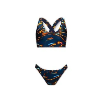 The Attico Abstract Print Bikini Set