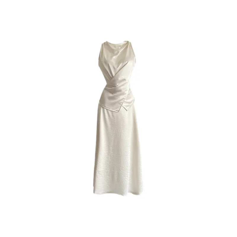 Udon House Skirt Set Women's Beige-0