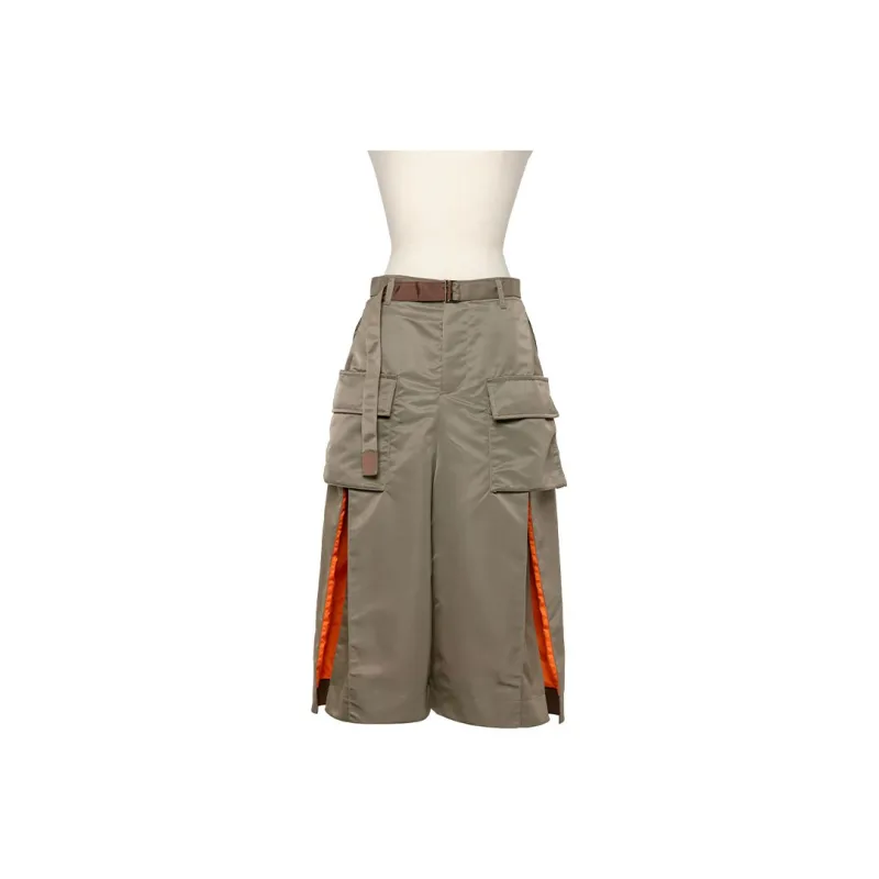 Sacai Cargo pocket Midi Skirt-0