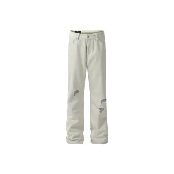 HEIYIXIANSHENG Jeans Unisex White