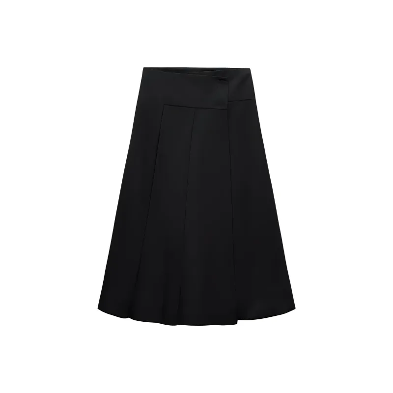 ZARA ZW Series Casual Long Skirt Women's Black-0