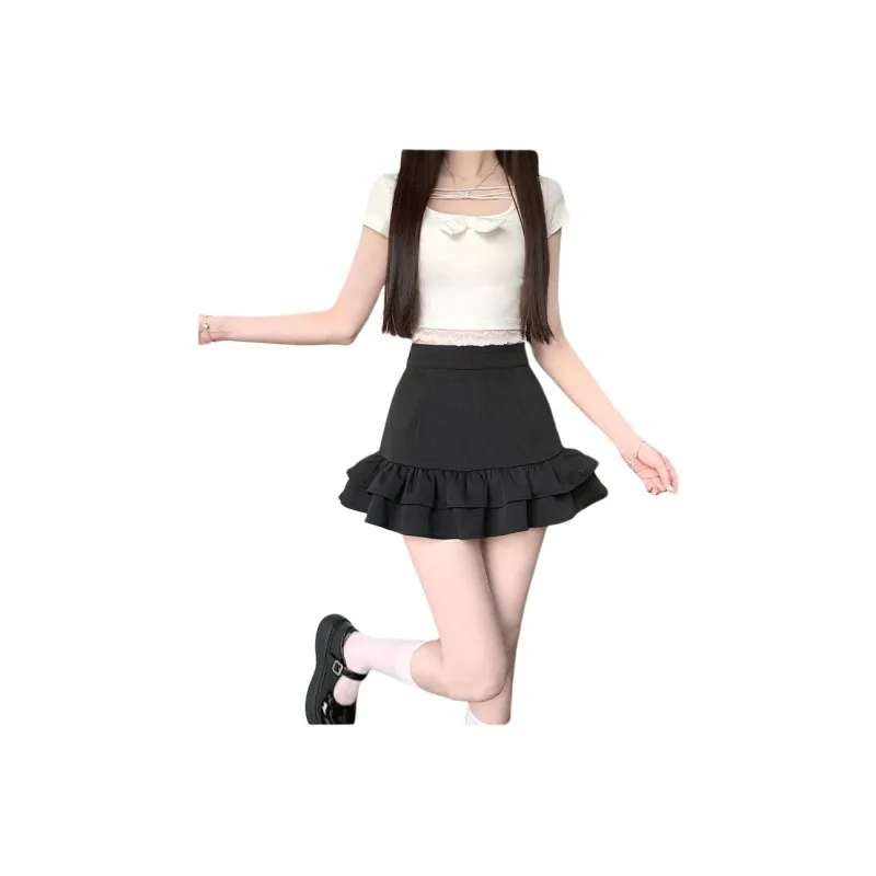 Flowers In Water Casual Short Skirts Women's-2
