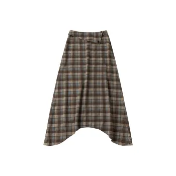 CYCLE DOCUMENT Casual Long Skirts Women's Khaki