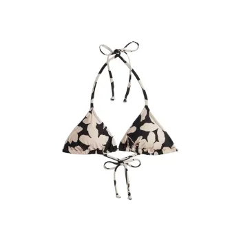 H&M Bikini Women's Black Beige Pattern