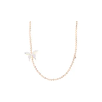 CLARKIA FLOWER 925 Sterling Silver Necklaces Women's