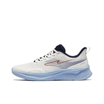 Erke Abrasion Resistant Slip Resistant Low Top Casual Running Shoes Men's White Blue