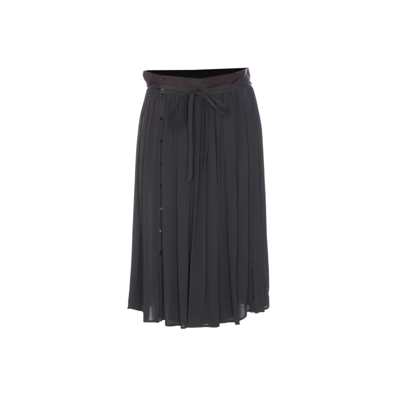 Lemaire Pleat Detailed High-Waisted Skirt-0