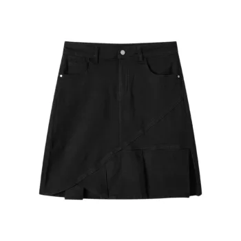 EICHITOO Denim Short Skirts Women's Black