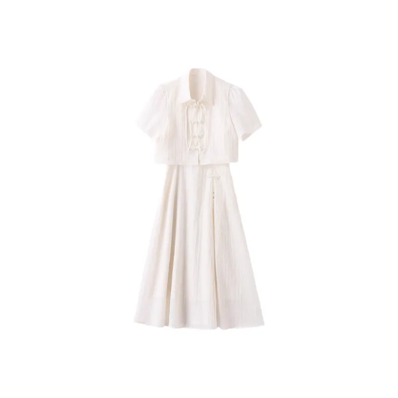 EIDOLON GRAIN Skirt Set Women's Apricot-0