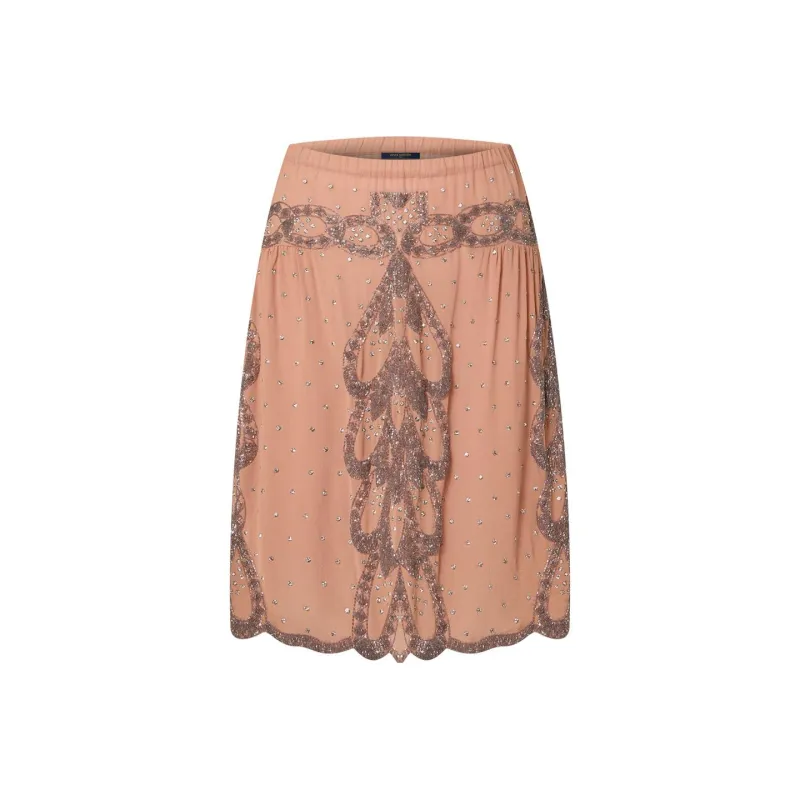LOUIS VUITTON Casual Long Skirts Women's Pink-0